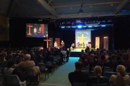 High school students sitting in assembly